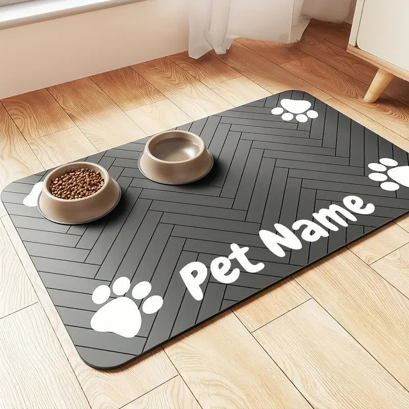 Bone Appétit: The Ultimate Slobber-Proof, Quick-Dry, No-Slip Pet Chow Mat for Messy Eaters and Their Mortified Humans!
