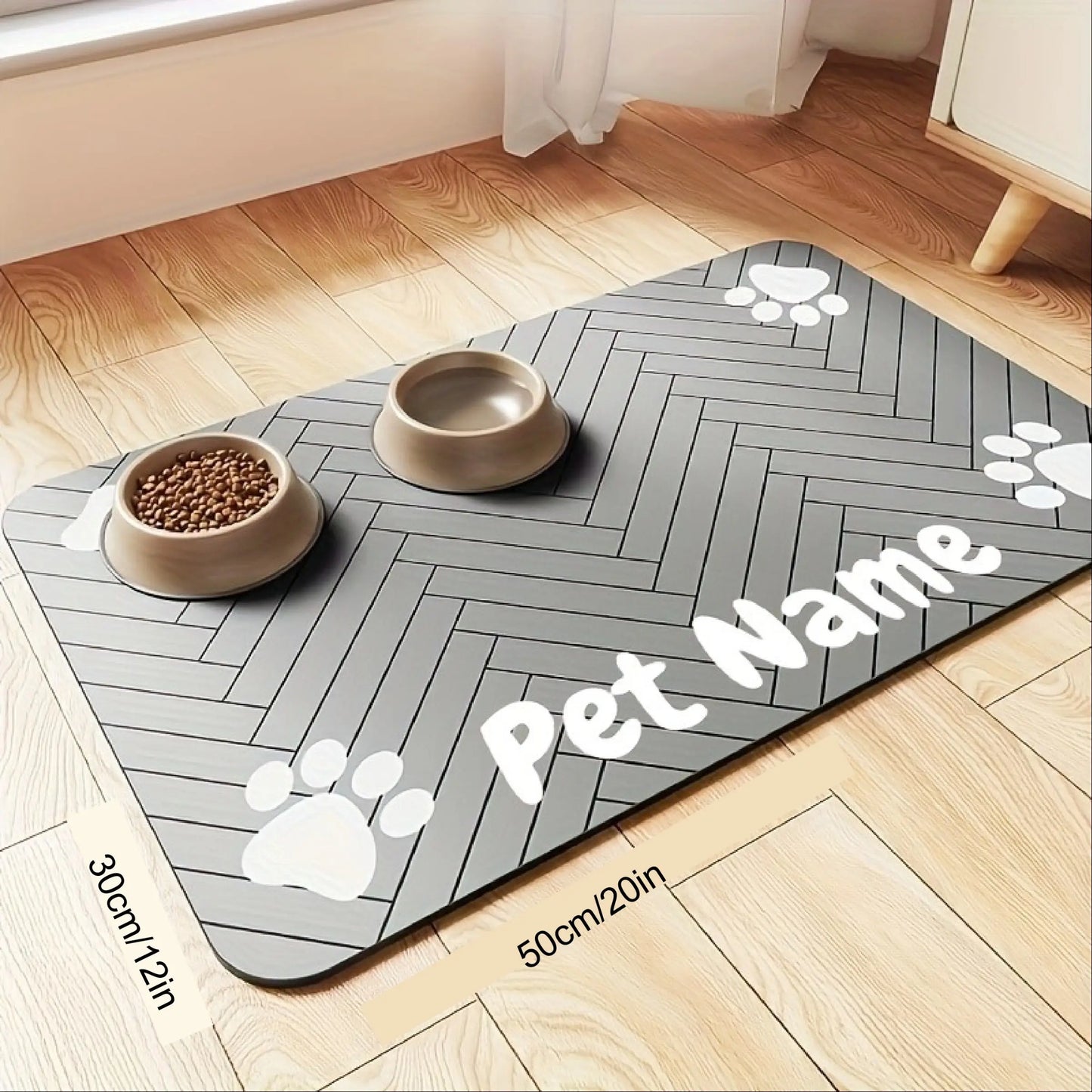 Bone Appétit: The Ultimate Slobber-Proof, Quick-Dry, No-Slip Pet Chow Mat for Messy Eaters and Their Mortified Humans!