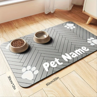 Bone Appétit: The Ultimate Slobber-Proof, Quick-Dry, No-Slip Pet Chow Mat for Messy Eaters and Their Mortified Humans!