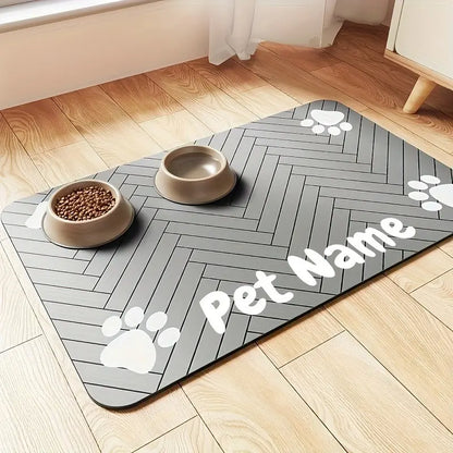 Bone Appétit: The Ultimate Slobber-Proof, Quick-Dry, No-Slip Pet Chow Mat for Messy Eaters and Their Mortified Humans!